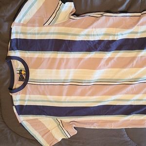 Easter colors men's striped Tshirt